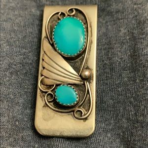 Turquoise Old Pawn Money Clip